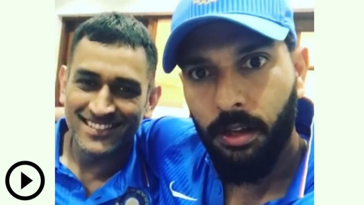 Watch: Yuvraj Singh interviews Dhoni after his last match as India captain