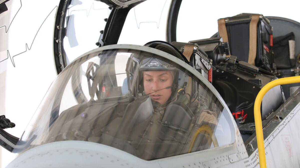 Photos: First female Bahraini royal flies warplane 