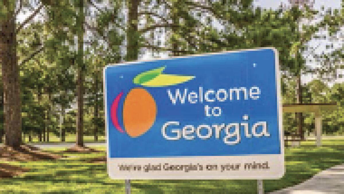 Georgia welcome signboard