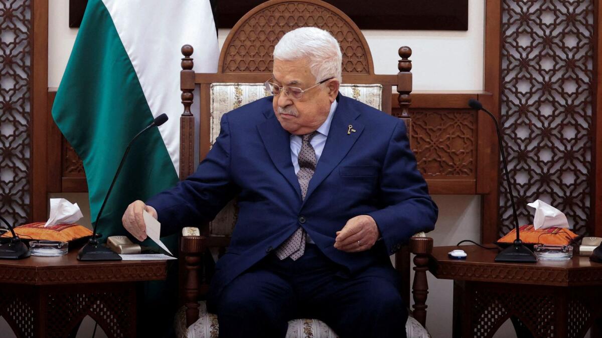 Palestinian President Mahmoud Abbas. — Reuters file