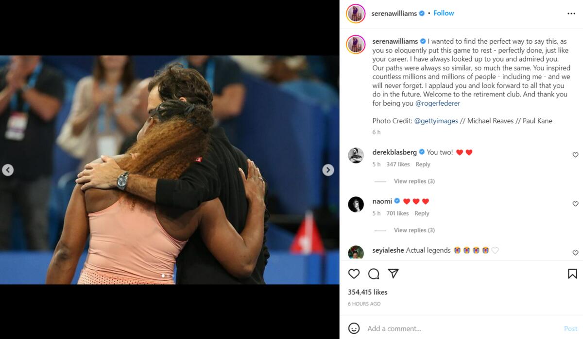 Photo: @serenawilliams/Instagram via Getty Images