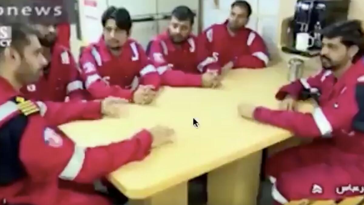 Video of ship crew, including 18 Indians, held by Iran released