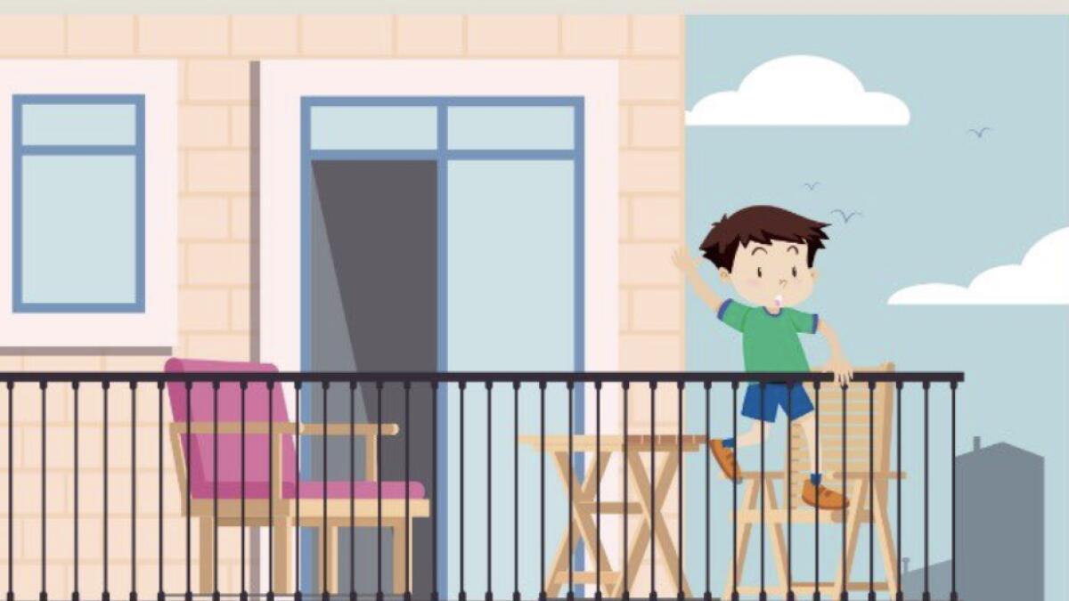 3. Only leave the balcony door open when needed to avoid children going to the balcony without supervision. 