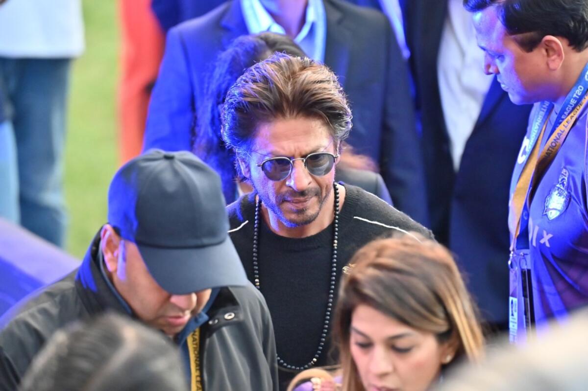 Bollywood superstar Shah Rukh Khan during the opening ceremony. — Rahul Gajjar