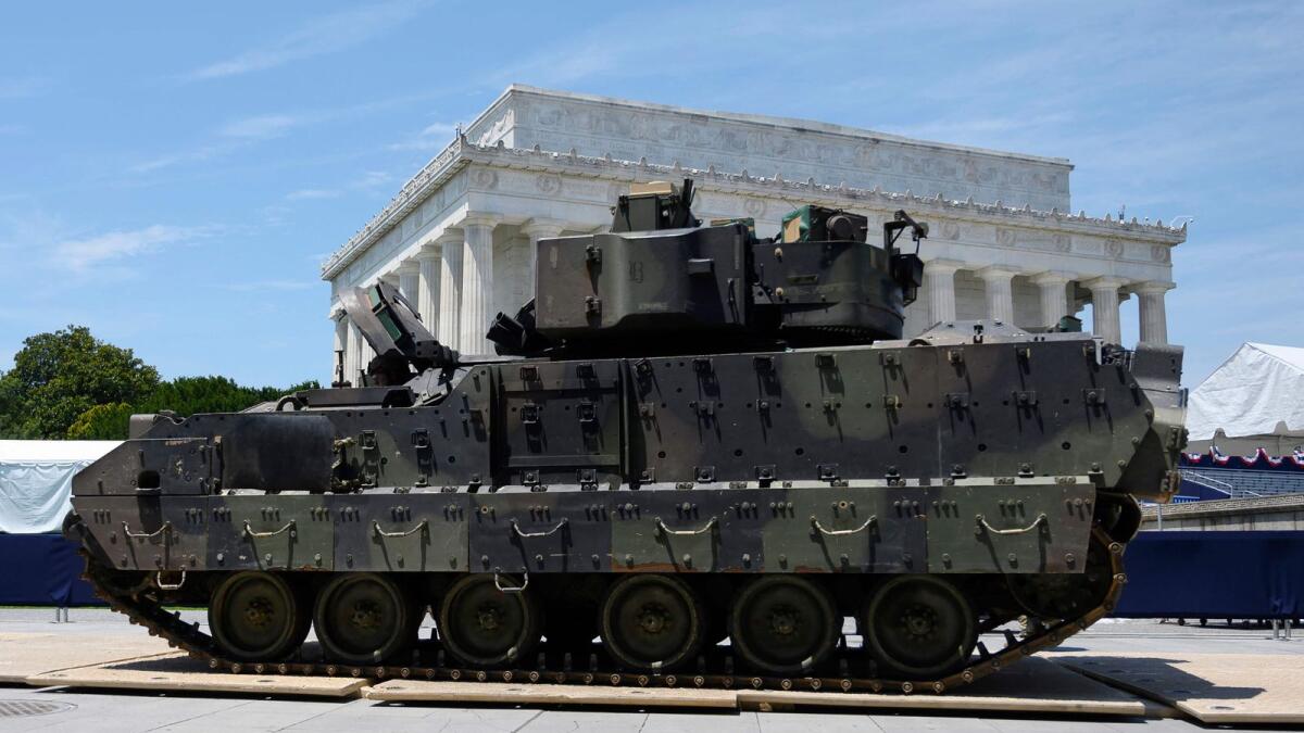 Bradley Fighting Vehicle. — AFP file