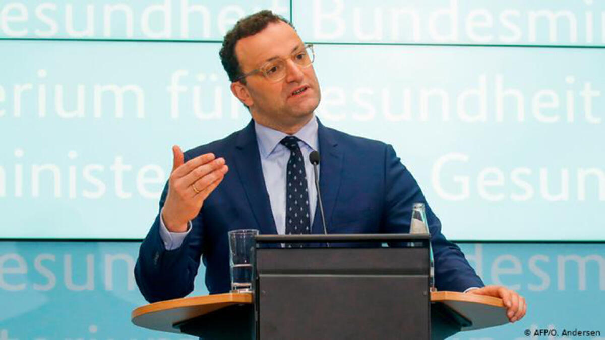 German Health Minister Jens Spahn has backed the Bundesliga's plans to restart from May 15. -- Twitter