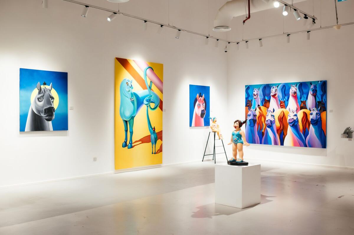 Anna's artworks were displayed at her solo exhibition at Bluewaters Island, Dubai