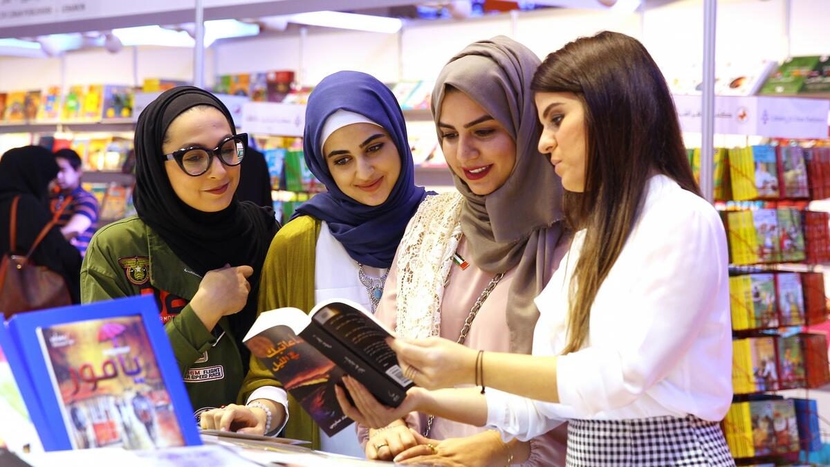 Visitors at Sharjah International Book Fair