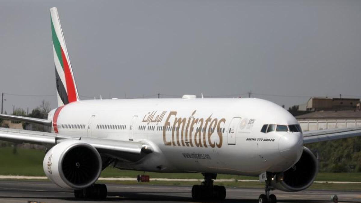 Emirates flight aborts take-off after tyres damaged