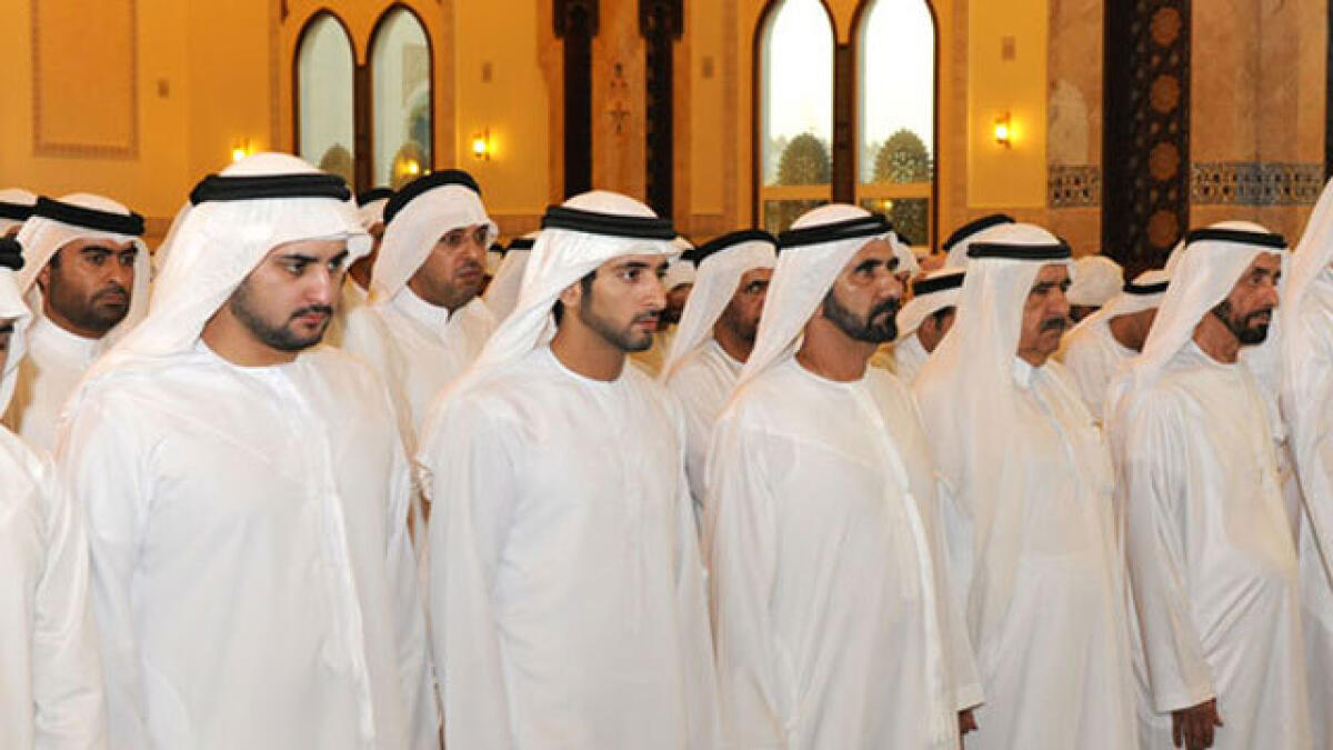 UAE leaders offer  Eid Al Adha prayers, receive well-wishers