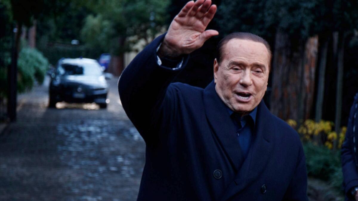 Silvio Berlusconi. — AP file