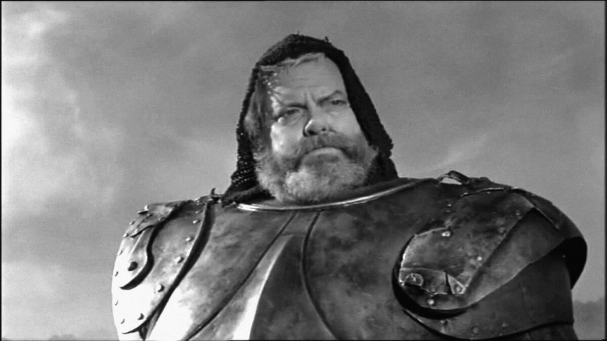 Stills from Chimes at Midnight, with Orson Welles as Falstaff