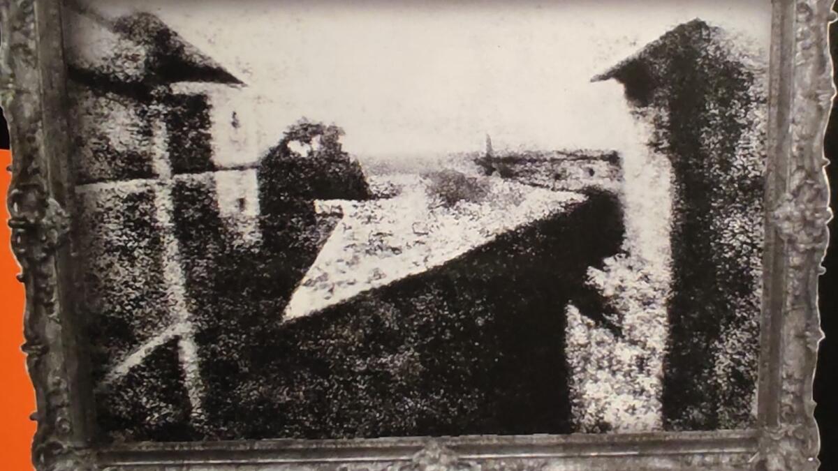 The earliest surviving photo taken by the world's first photographer Nicephore Niepce