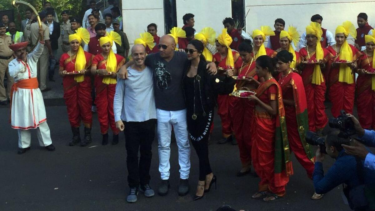 Vin Diesel welcomed in true Indian style  
