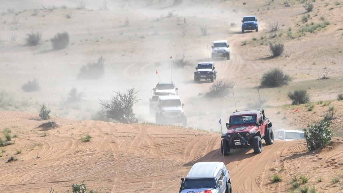 The 2020 edition of the annual event kicked off at 7am on Friday from Bin Majid Resort. The adventurers scaled dunes and charged through the desert before ending up at the Bassata Village in Ras Al Khaimah.