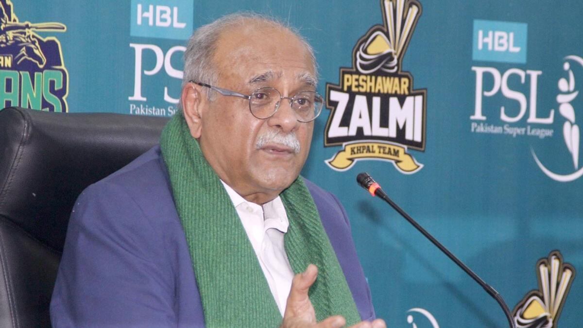 Pakistan Cricket Board chairman Najam Sethi. — APP