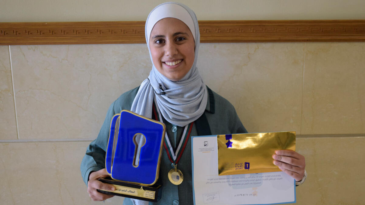 Grade 10 student is winner of Arab Reading Challenge in Jordan