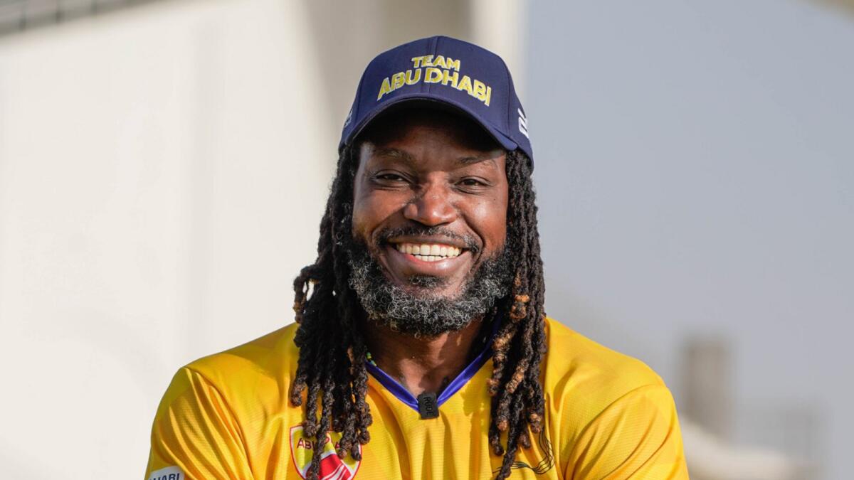 Chris Gayle will play for Team Abu Dhabi at the T10. (Twitter)
