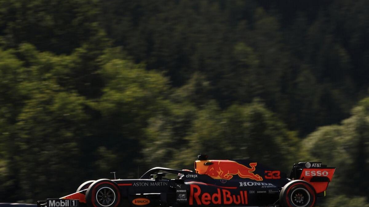 Red Bull's Max Verstappen during practice on Friday. - Reuters