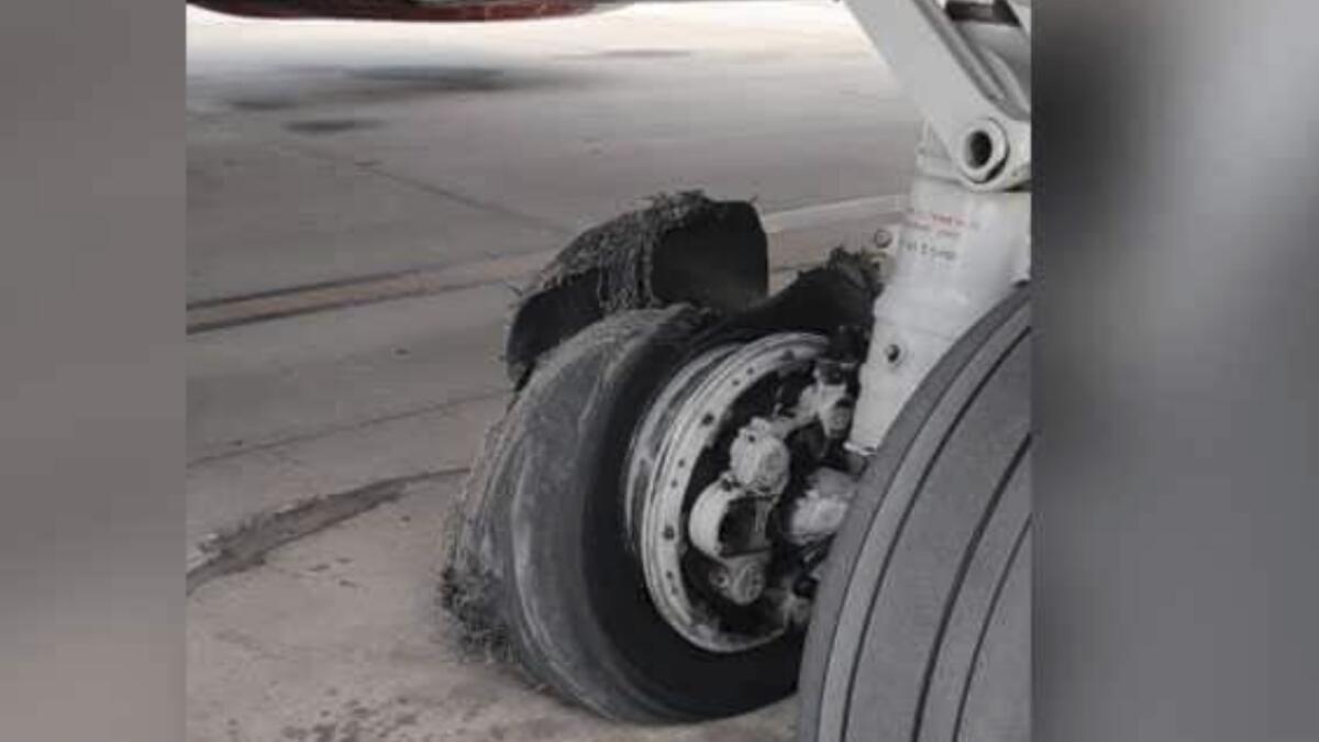 SpiceJet flight from UAE lands in India after tyre burst