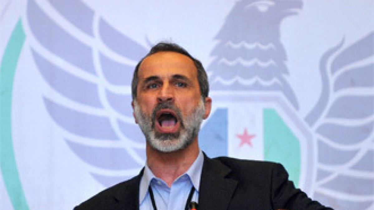 Syrian opposition leader steps down
