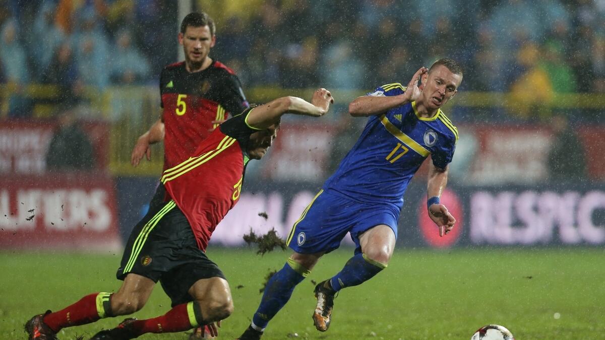 Ruthless Belgium beat Bosnia 4-3 in rollercoaster