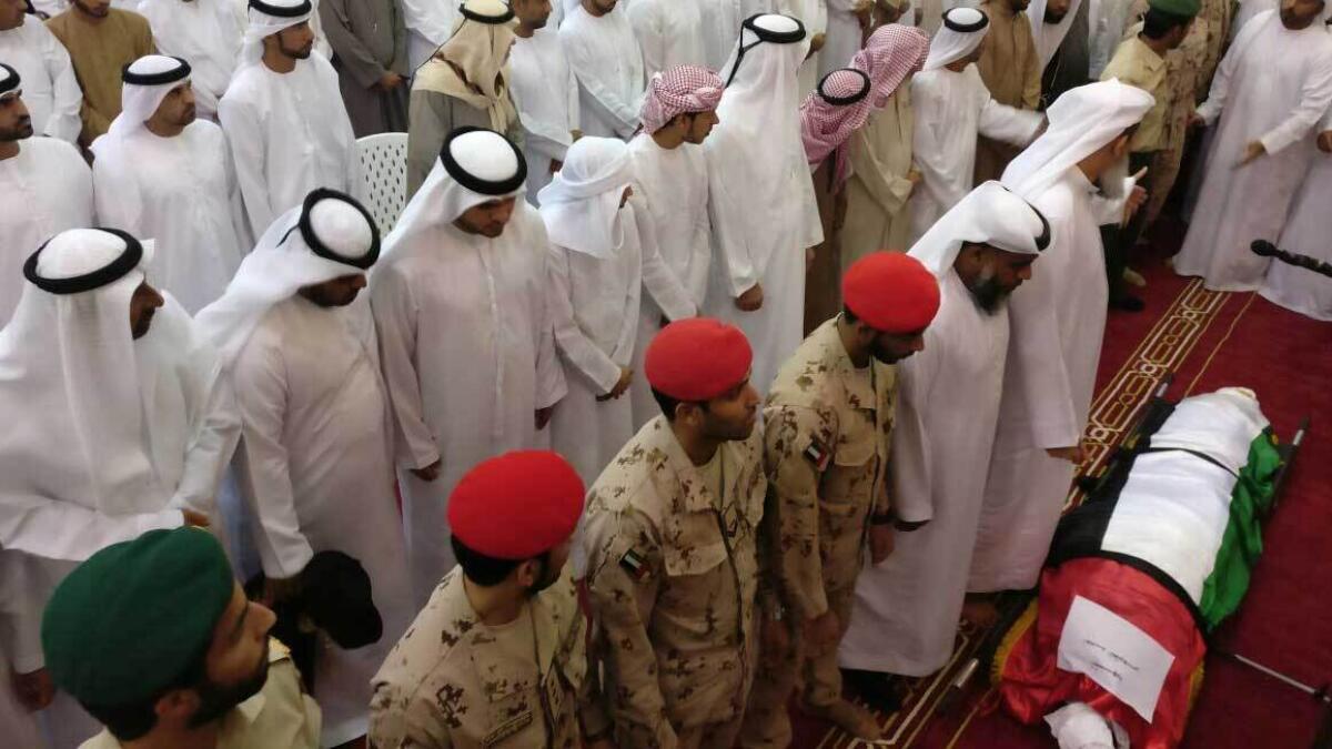 Watch: Bodies of diplomats martyred in Afghanistan arrive in UAE