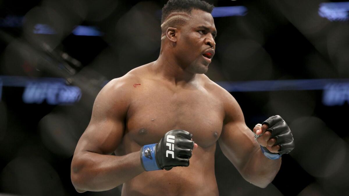 MMA fighter Francis Ngannou will share the ring with heavyweight champion Tyson Fury in a boxing bout on Oct. 28 in Saudi Arabia. - AP