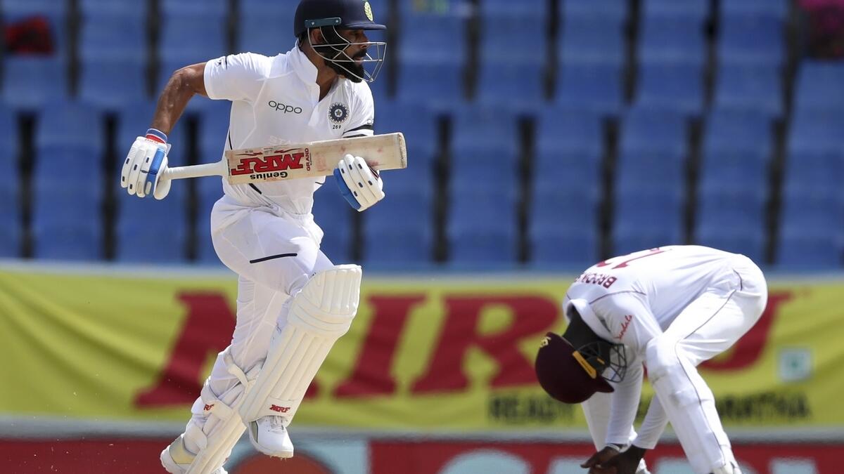 India stretch lead against West Indies in first Test