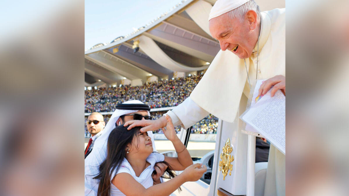 Video: Meet the real girl from viral Pope Francis picture in UAE