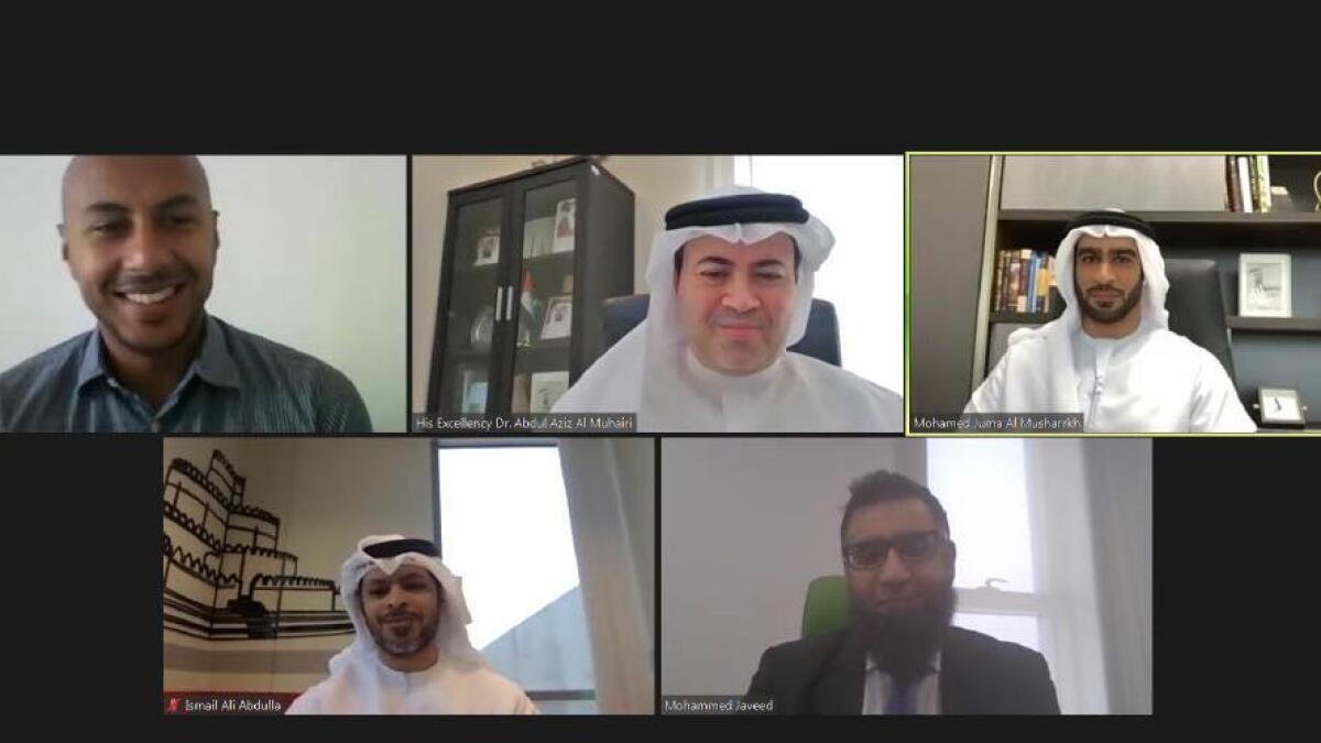 Participants at the webinar organised by the Sharjah FDI Office.