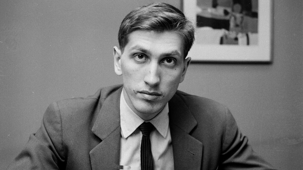 Youngest-ever US chess champion Bobby Fischer. — AP file