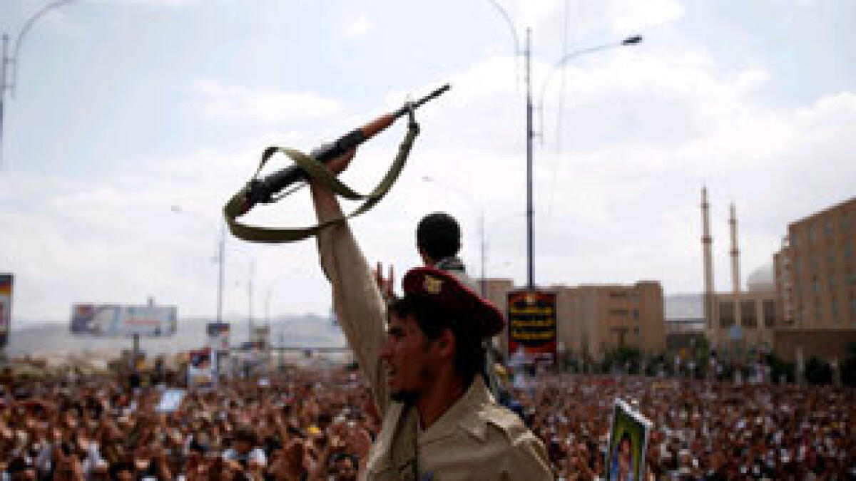 Protest demands Saleh trial