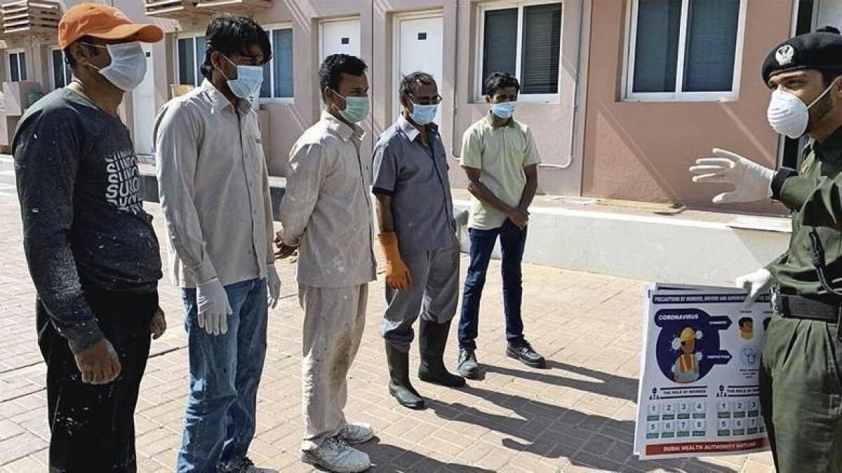 Dubai authorities are intensifying precautionary measures at labour camps to safeguard the health and wellbeing of blue-collar workers amid the Covid-19 outbreak.