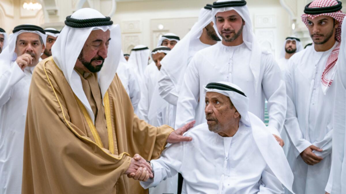 The martyr's family members expressed their appreciation of Sheikh Sultan's efforts and attention provided martyrs' families.
