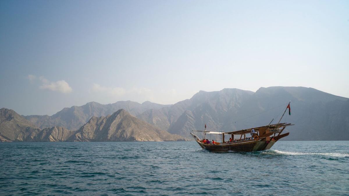 The waters of Musandam, Oman.