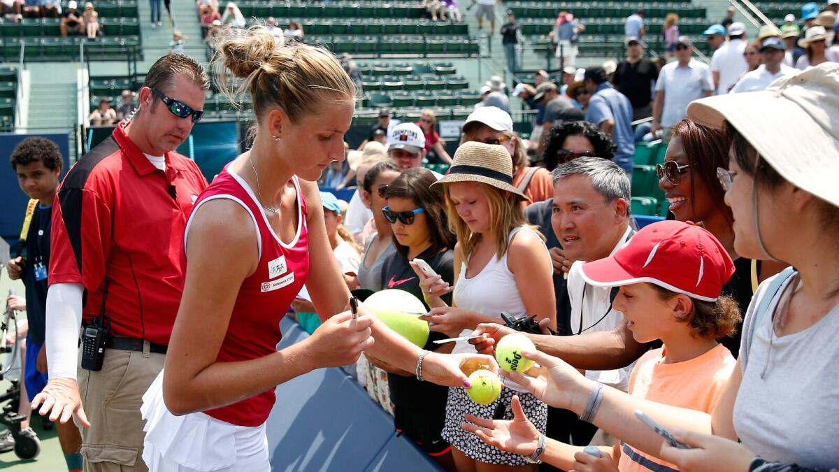 Pliskova sets up another final date with Kerber