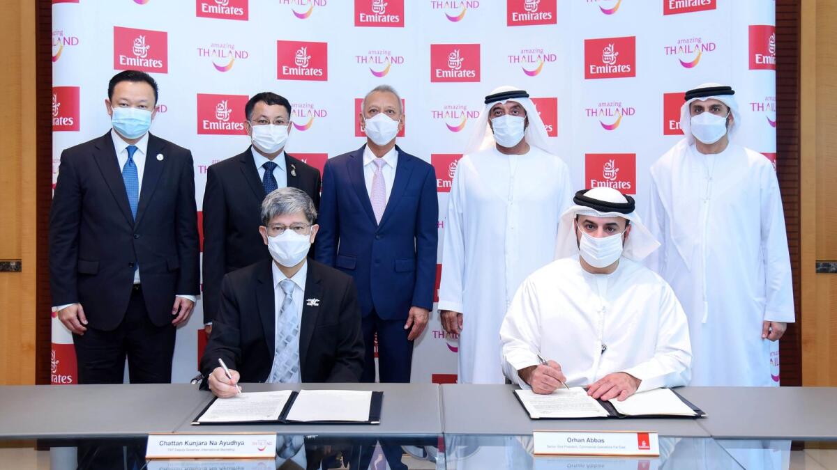 Emirates signs a Memorandum of Cooperation with the Tourism Authority of Thailand to promote tourism to the Kingdom