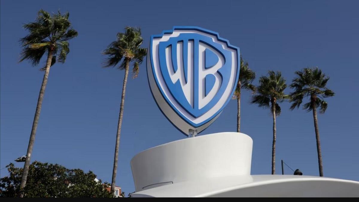 The Warner Bros logo is seen during the annual MIPCOM television programme market in Cannes, France. - Reuters file