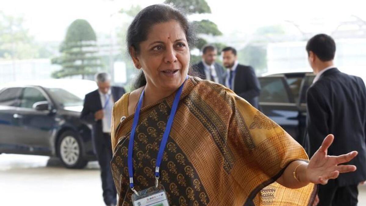 Nirmala Sitharaman. — Reuters