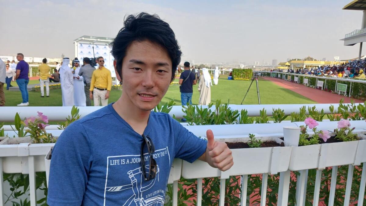 Japanese jockey Daisuke Fukumoto. - Photo LW Jr.