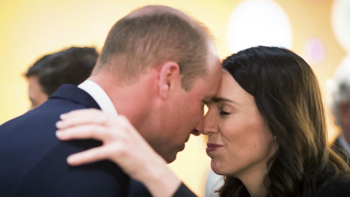 Prince William given Maori greeting in New Zealand
