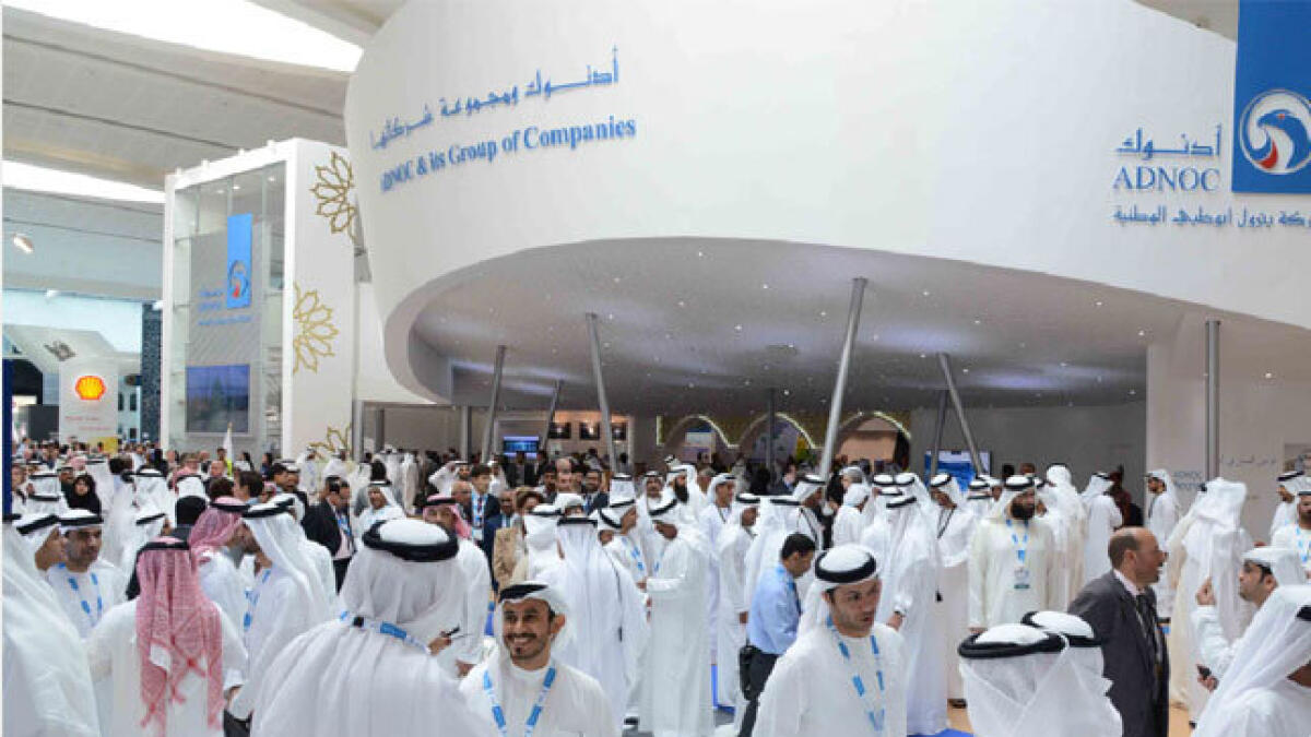 A view of the Adnoc pavilion at Adipec last year. — KT file