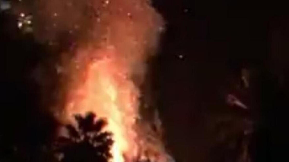 Huge fire erupts at Cairos popular Eid destination Giza Zoo