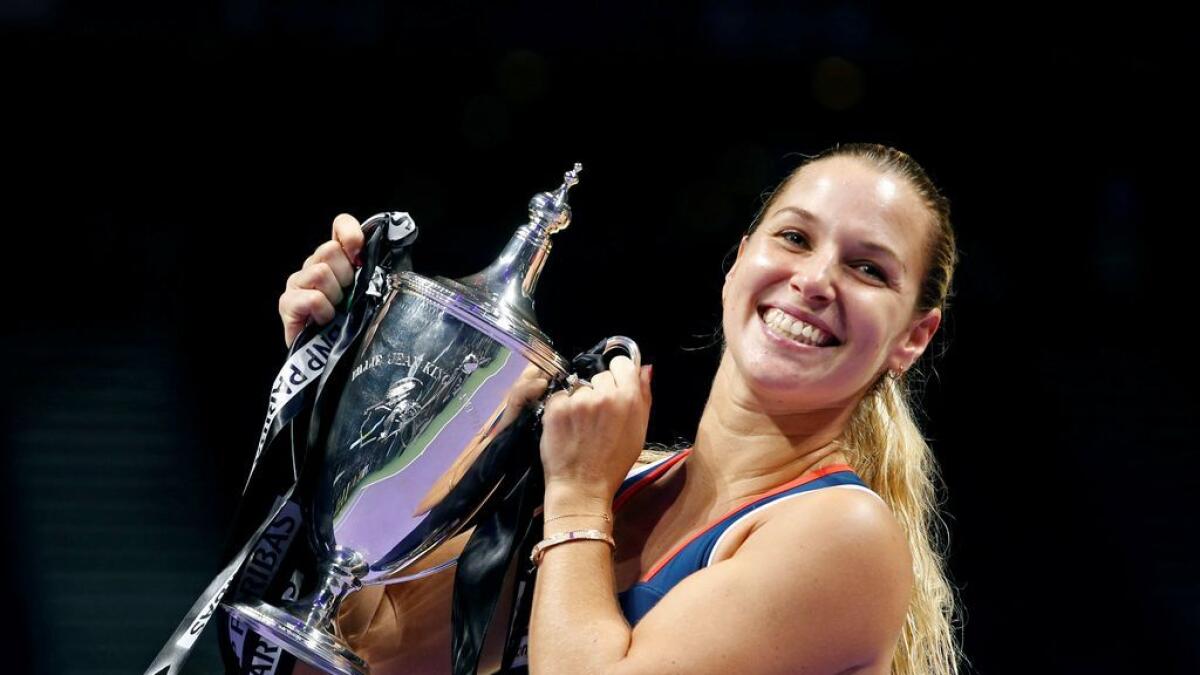 Tennis: Cibulkova stuns Kerber to lift WTA Finals title