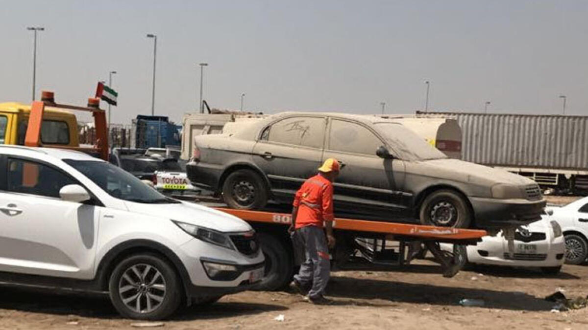 100 abandoned vehicles seized in Abu Dhabi