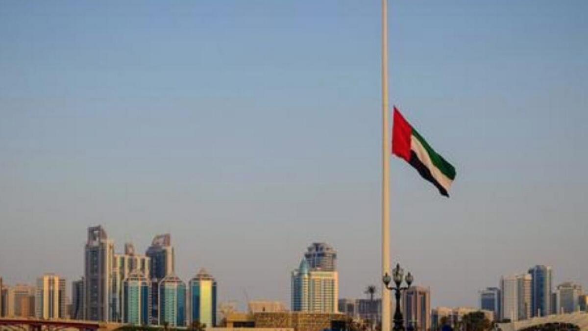 Hosni Mubarak, half-mast, national flag, egypt, cairo, Sheikh Zayed, Sheikh khalifa
