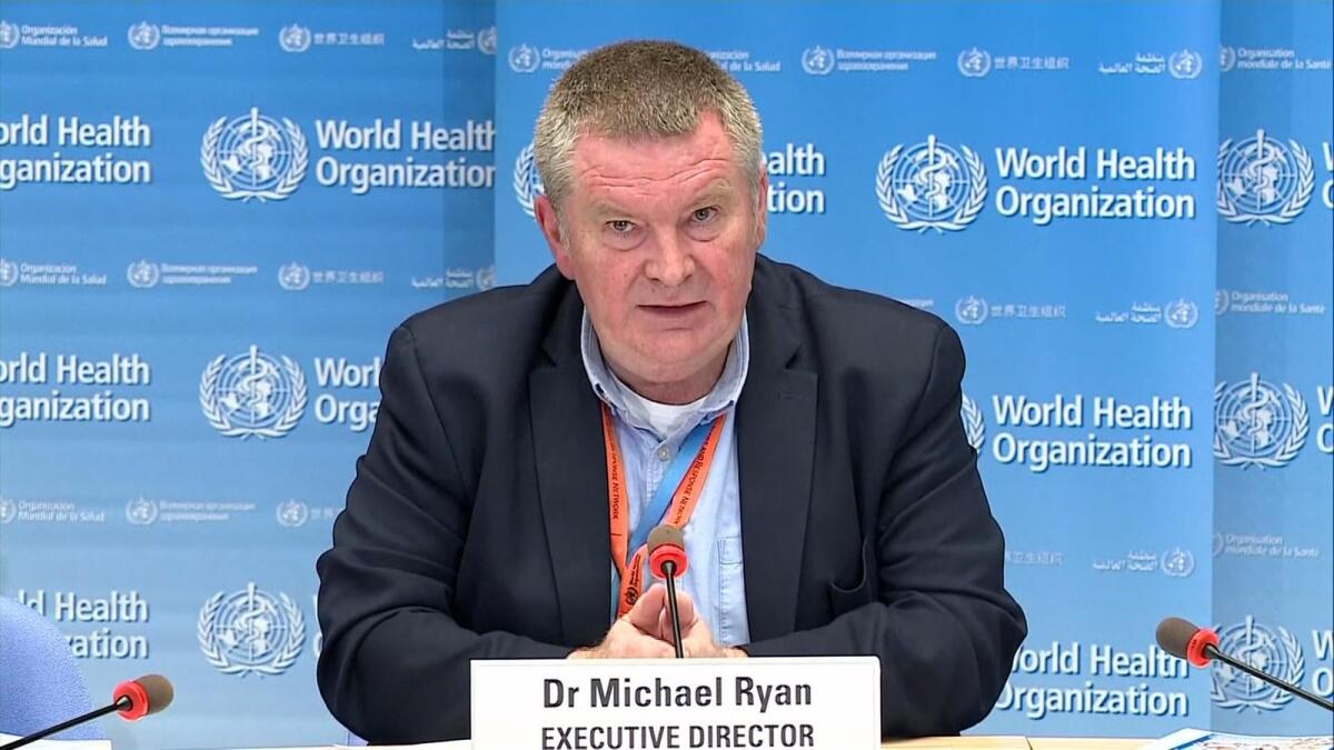 The World Health Organization's emergencies director Michael Ryan.