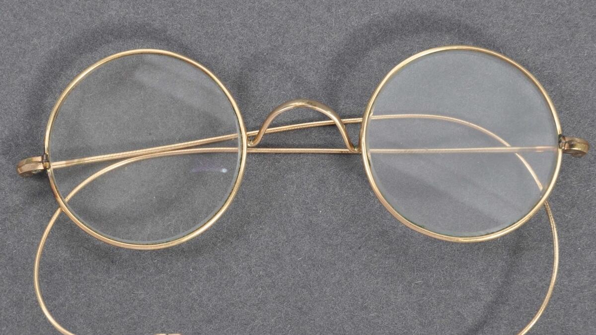 Mahatma Gandhi, gold-plated glasses, East Bristol Auctions