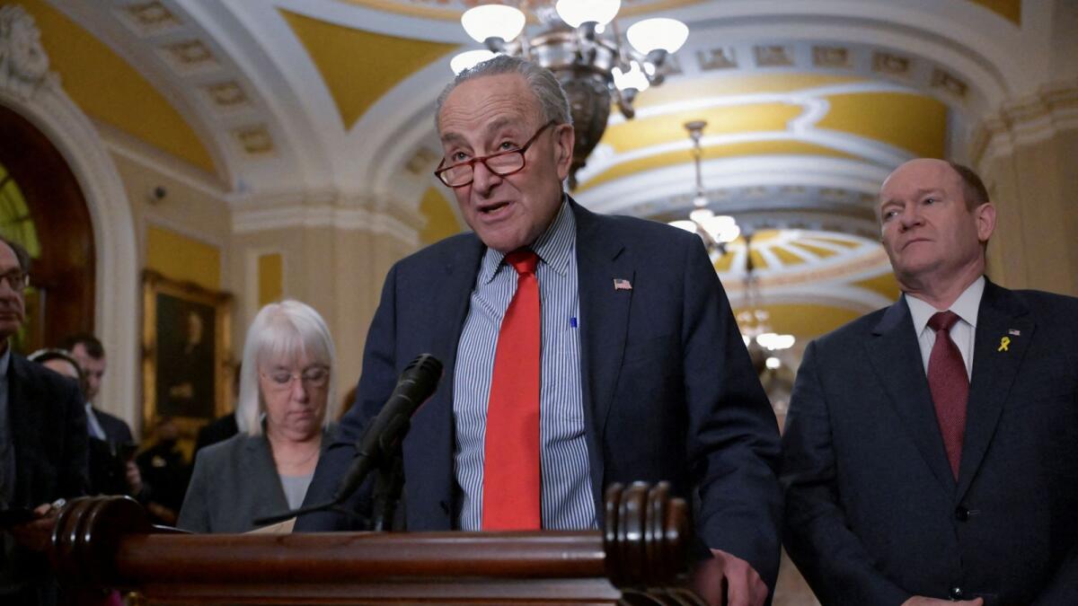 US Senate Majority Leader Chuck Schumer. — Reuters file